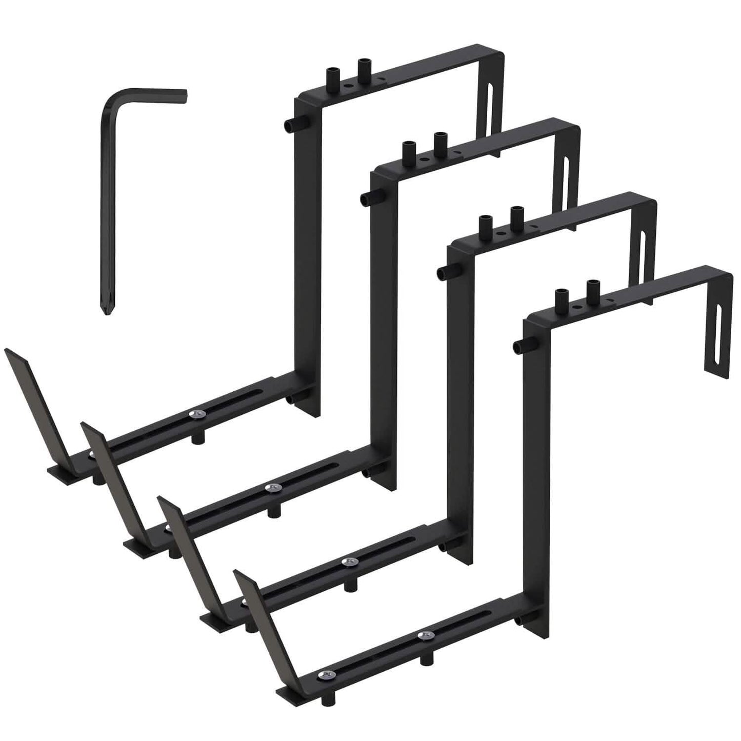4-Piece: Adjustable Planter Box Brackets DailySale