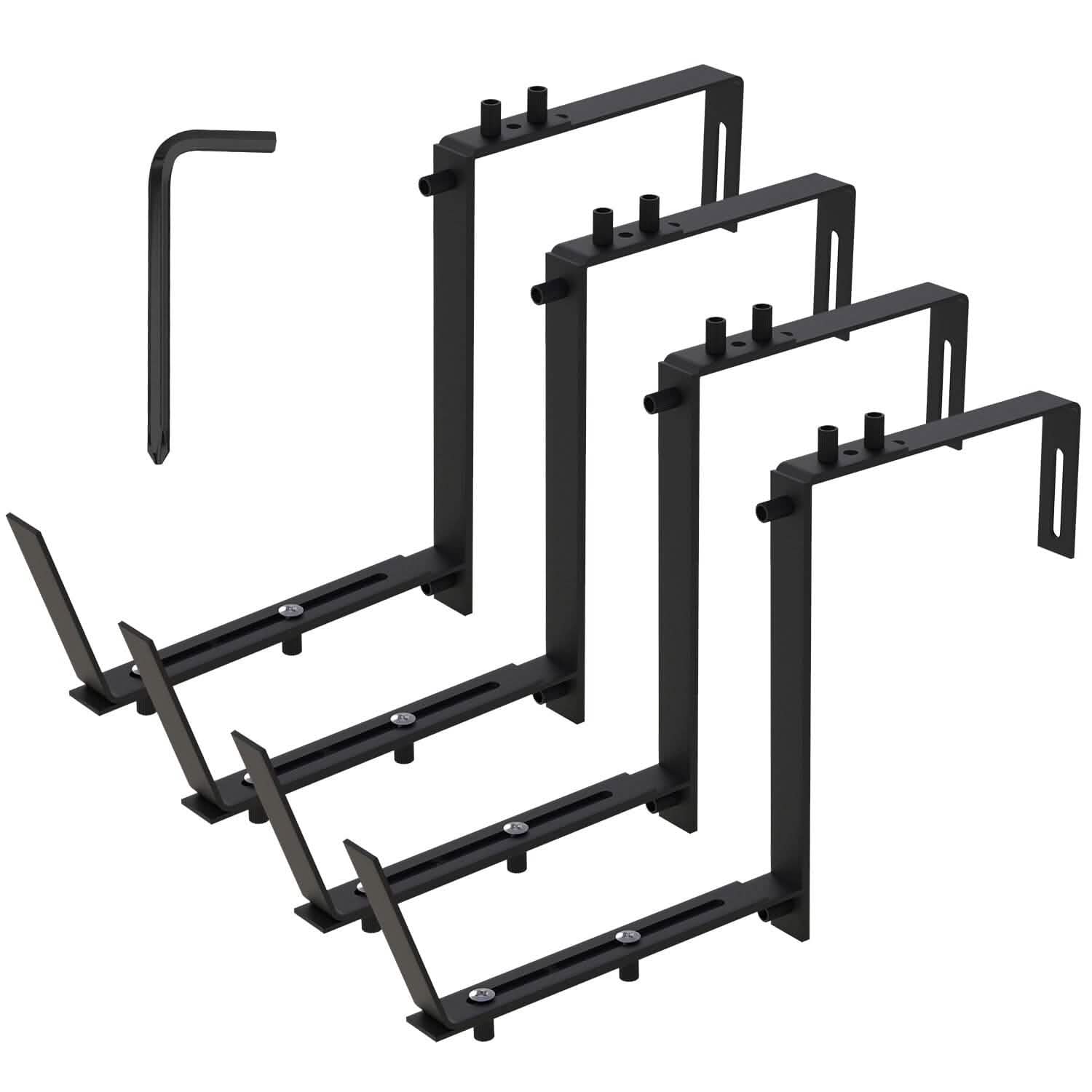 4-Piece: Adjustable Planter Box Brackets DailySale