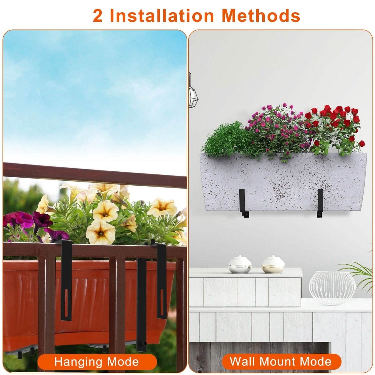 4-Piece: Adjustable Planter Box Brackets DailySale