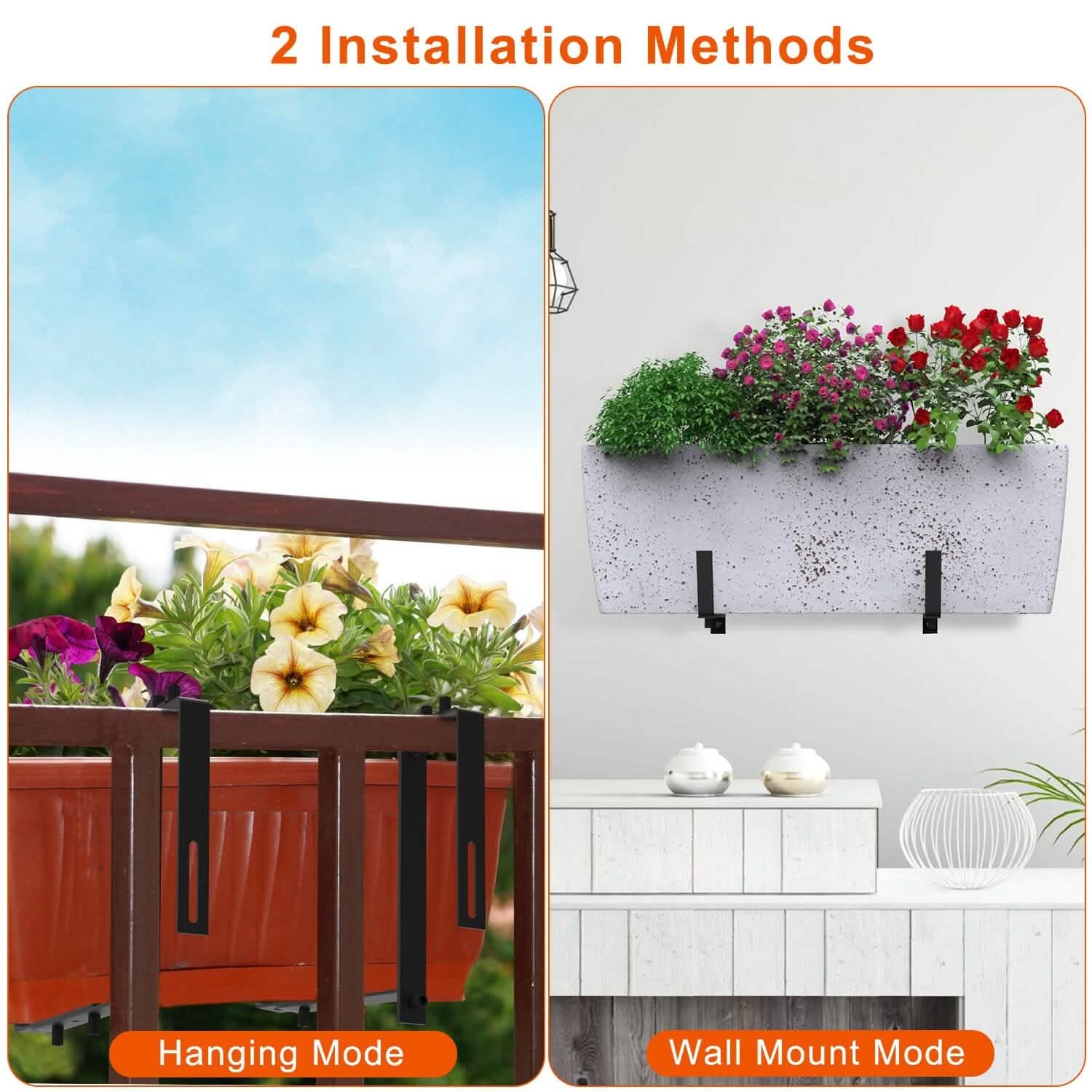 4-Piece: Adjustable Planter Box Brackets DailySale