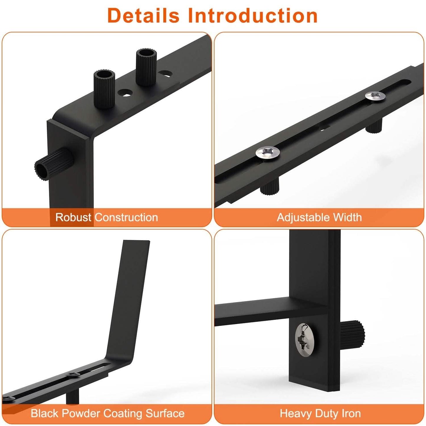 4-Piece: Adjustable Planter Box Brackets DailySale
