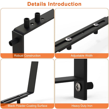 4-Piece: Adjustable Planter Box Brackets DailySale