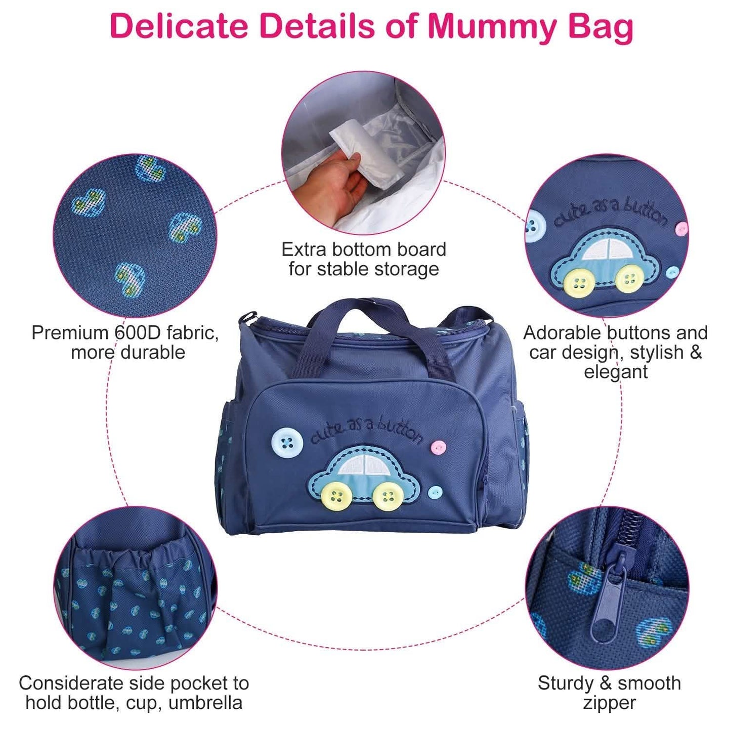 4-Piece: Baby Diaper Tote Bag Set DailySale