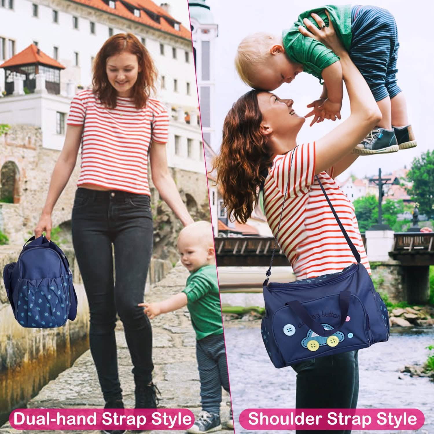 4-Piece: Baby Diaper Tote Bag Set DailySale