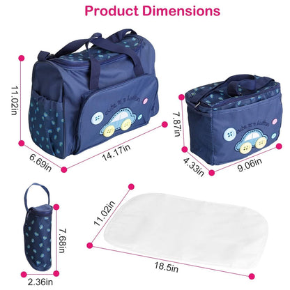 4-Piece: Baby Diaper Tote Bag Set DailySale
