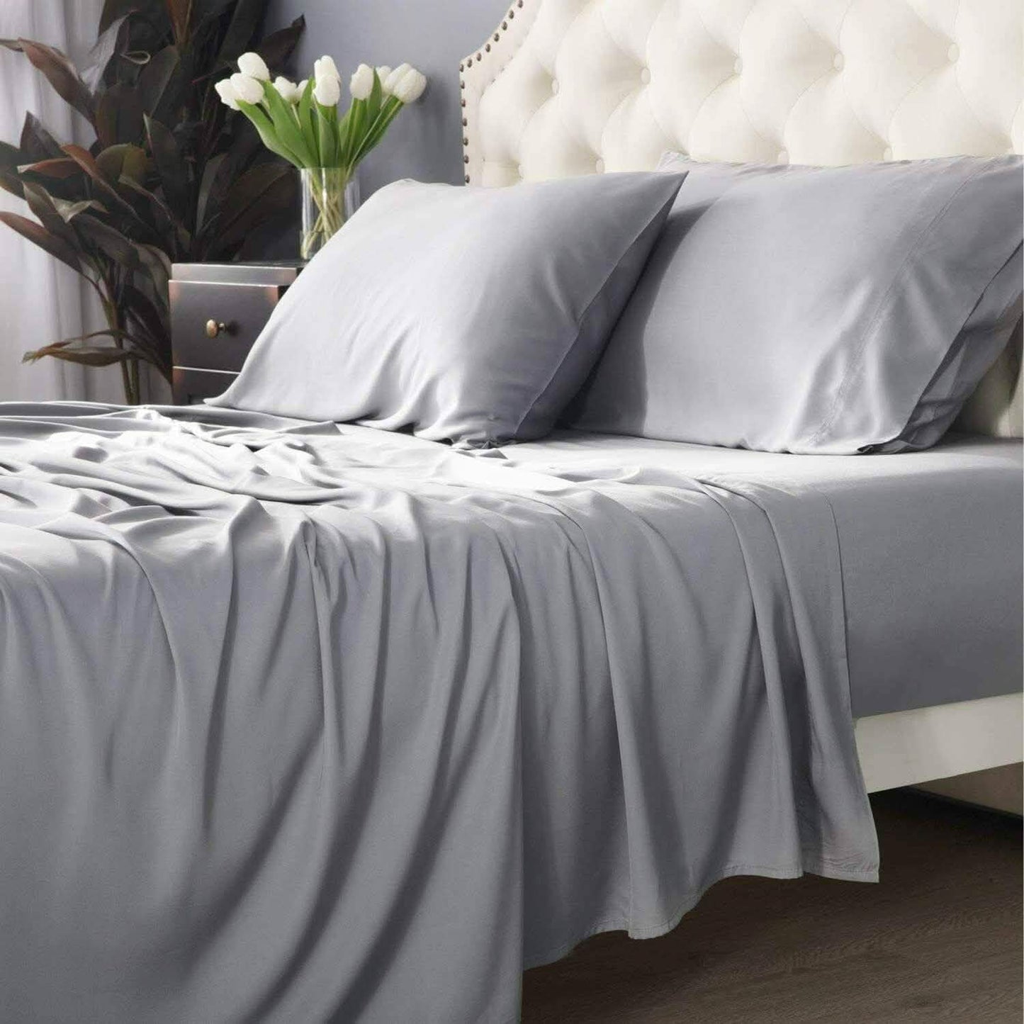 4-Piece: Bibb Home 300tc Bamboo Viscose Sheet Set DailySale