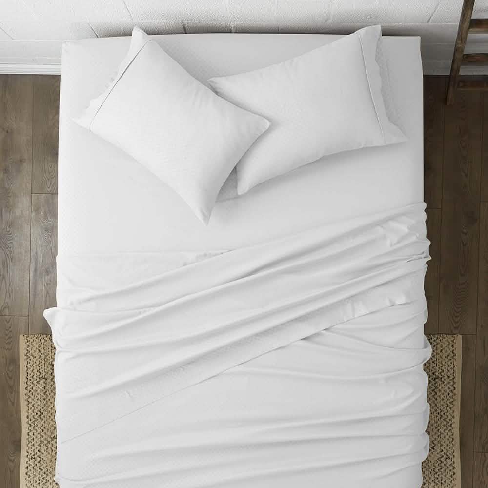 4-Piece: Checkered Embossed Sheet Set DailySale