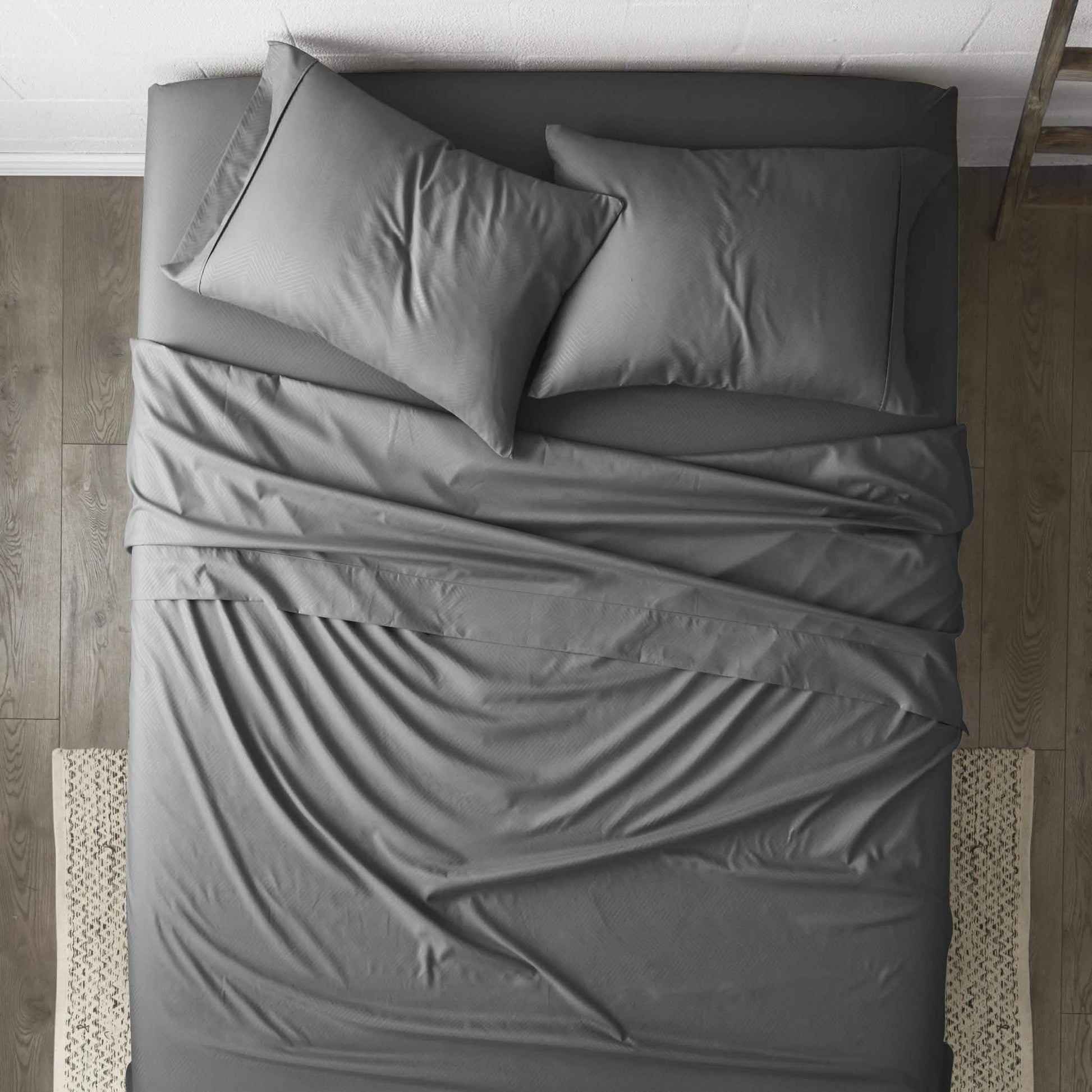 4-Piece: Chevron Embossed Sheet Set DailySale