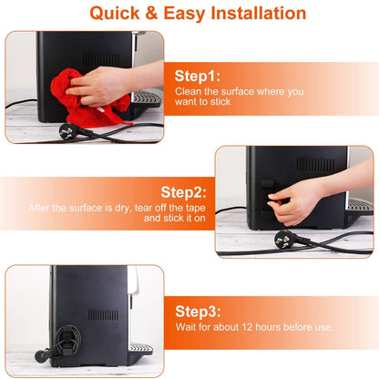4-Piece: Cord Organizers Self-Adhesive Appliances Cord Holder DailySale