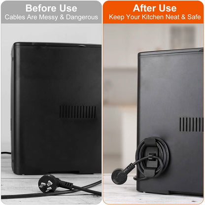 4-Piece: Cord Organizers Self-Adhesive Appliances Cord Holder DailySale