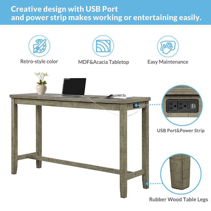 4-Piece: Counter Height Bar Table Set DailySale