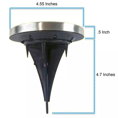 4-Piece: Disk Solar Powered Path Lawn Lights DailySale