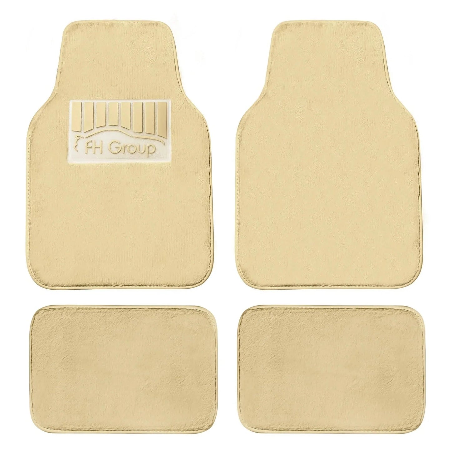 4-Piece: Doe16 Faux Rabbit Fur Non-Slip Floor Mat Set DailySale
