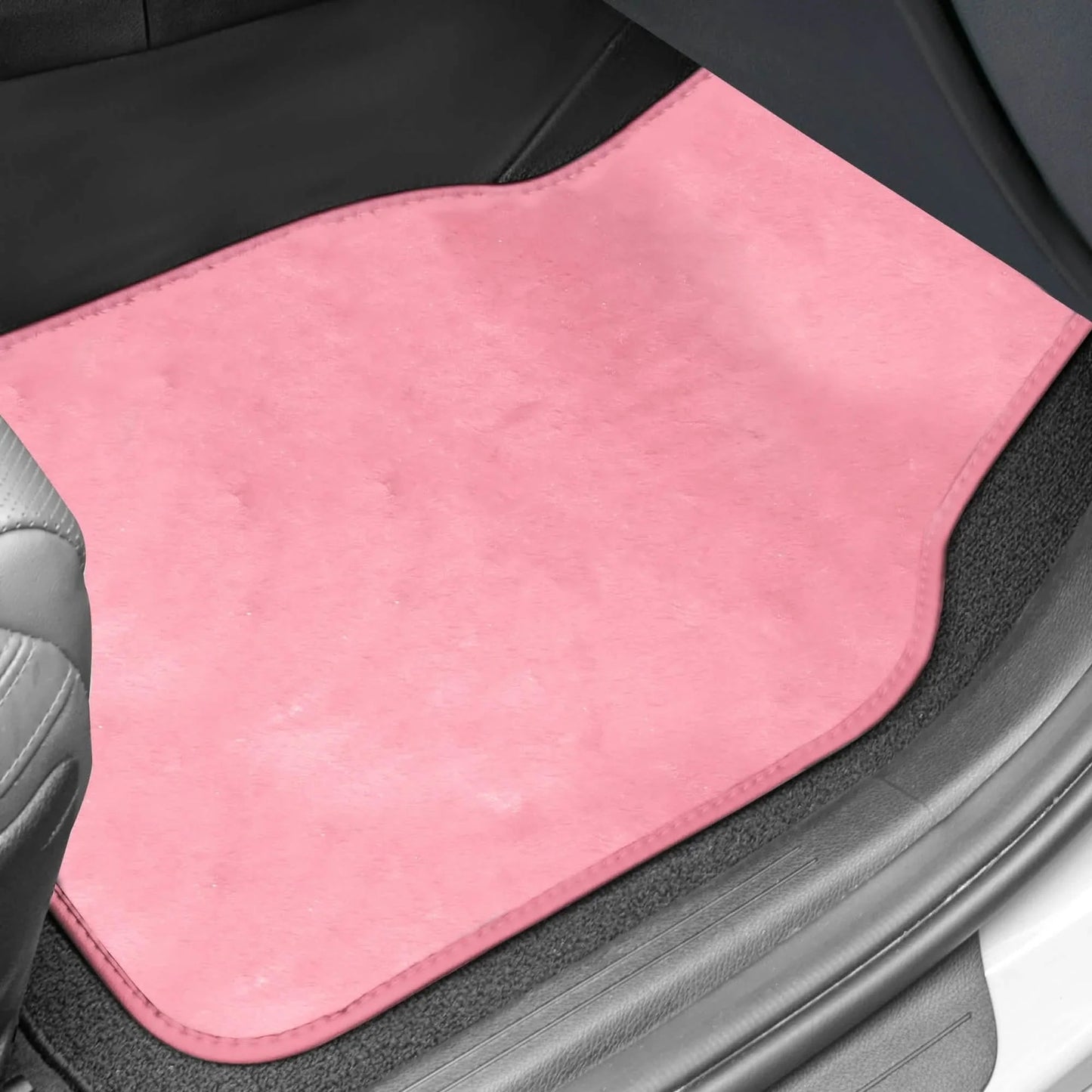 4-Piece: Doe16 Faux Rabbit Fur Non-Slip Floor Mat Set DailySale