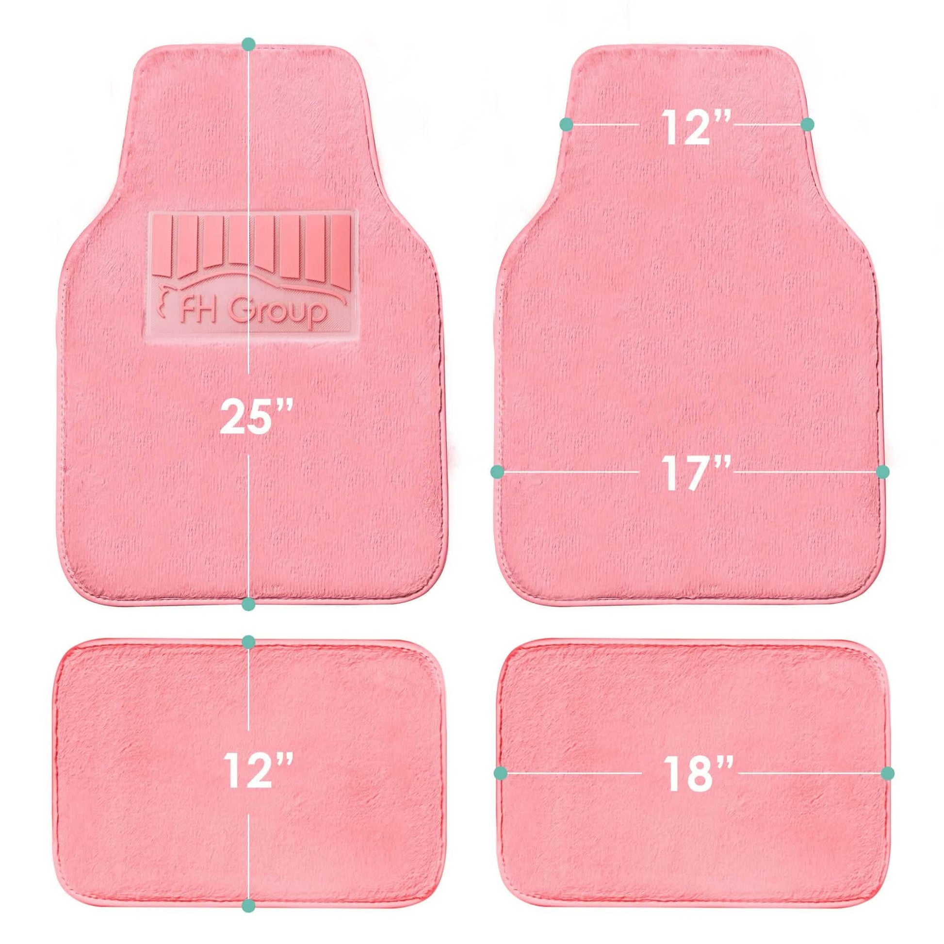 4-Piece: Doe16 Faux Rabbit Fur Non-Slip Floor Mat Set DailySale