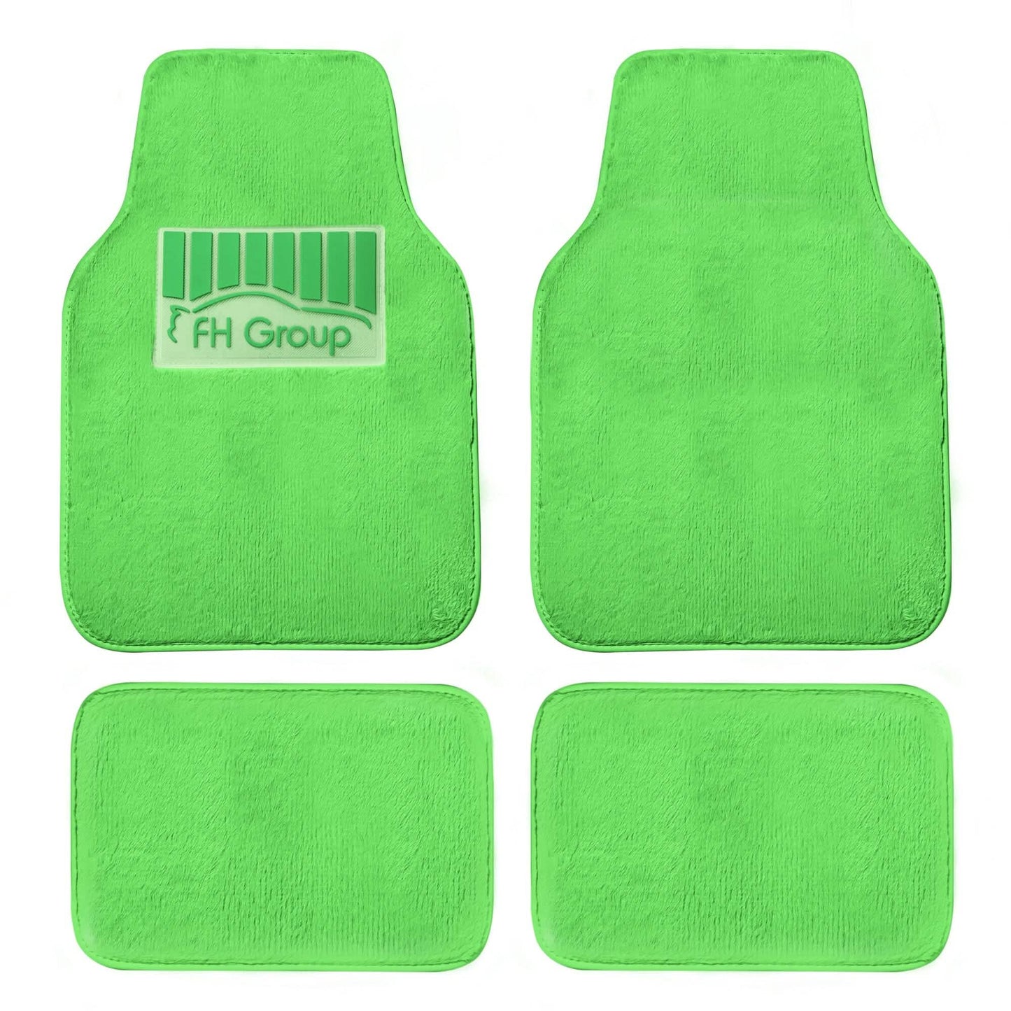 4-Piece: Doe16 Faux Rabbit Fur Non-Slip Floor Mat Set DailySale