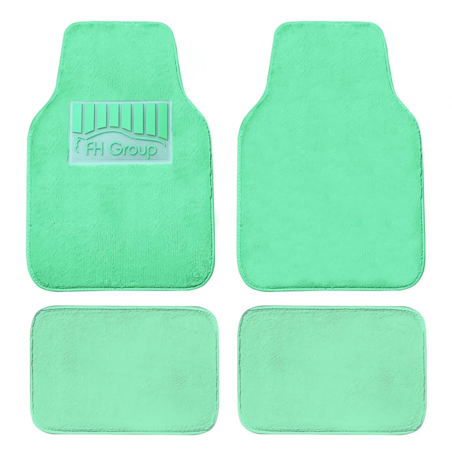 4-Piece: Doe16 Faux Rabbit Fur Non-Slip Floor Mat Set DailySale