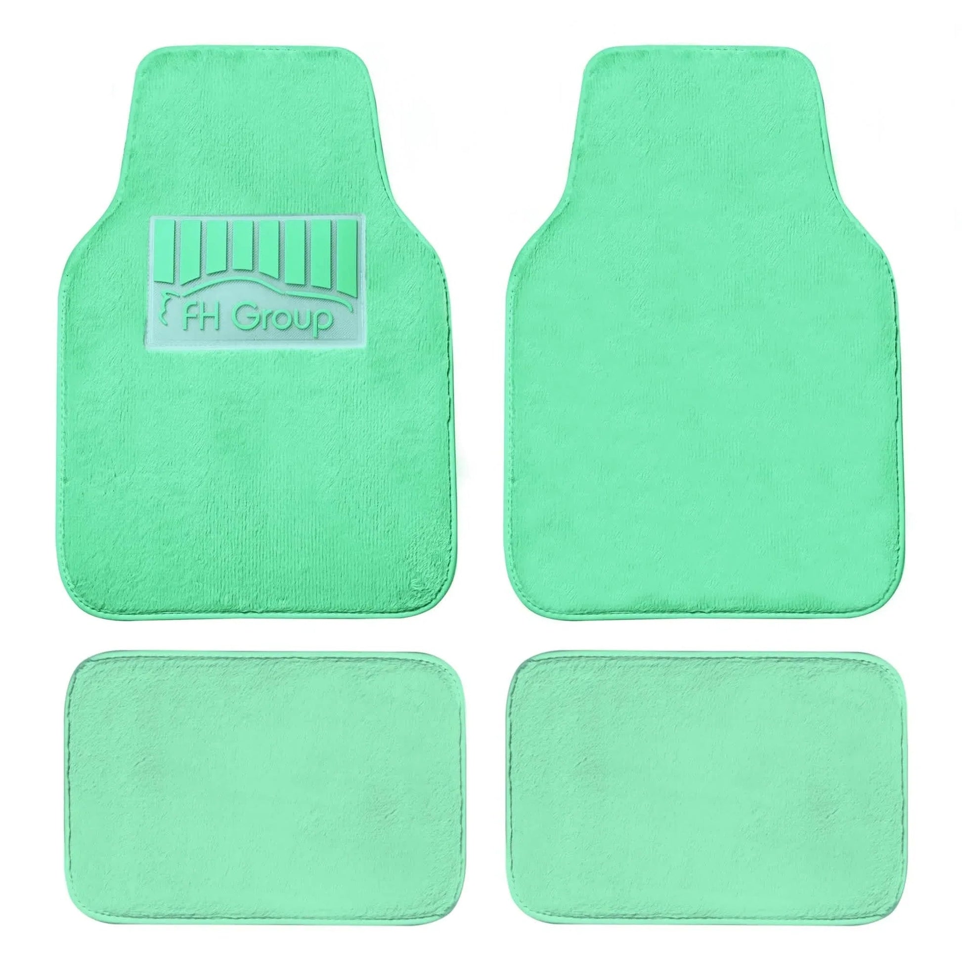 4-Piece: Doe16 Faux Rabbit Fur Non-Slip Floor Mat Set DailySale