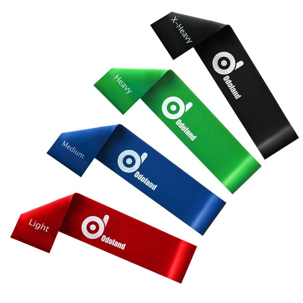4-Piece: Exercise Resistance Loop Bands Assisted Pull Up Yoga Training DailySale