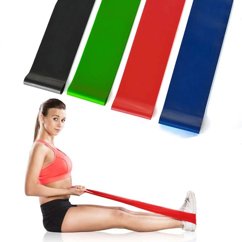 4-Piece: Exercise Resistance Loop Bands Assisted Pull Up Yoga Training DailySale