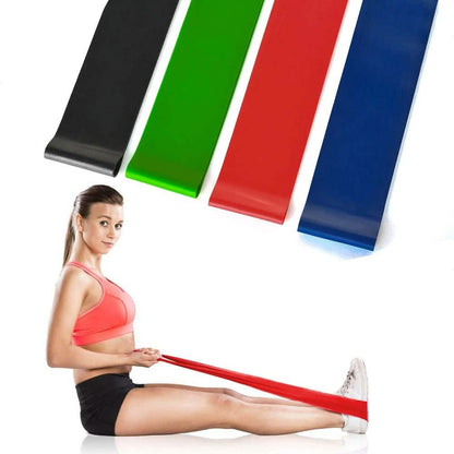 4-Piece: Exercise Resistance Loop Bands Assisted Pull Up Yoga Training DailySale