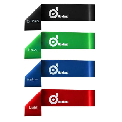 4-Piece: Exercise Resistance Loop Bands Assisted Pull Up Yoga Training DailySale