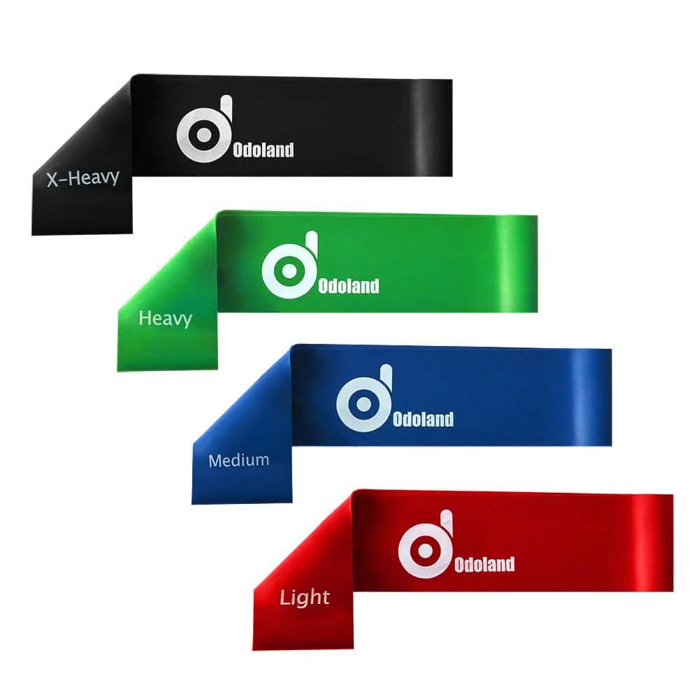 4-Piece: Exercise Resistance Loop Bands Assisted Pull Up Yoga Training DailySale
