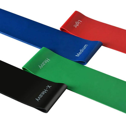 4-Piece: Exercise Resistance Loop Bands Assisted Pull Up Yoga Training DailySale
