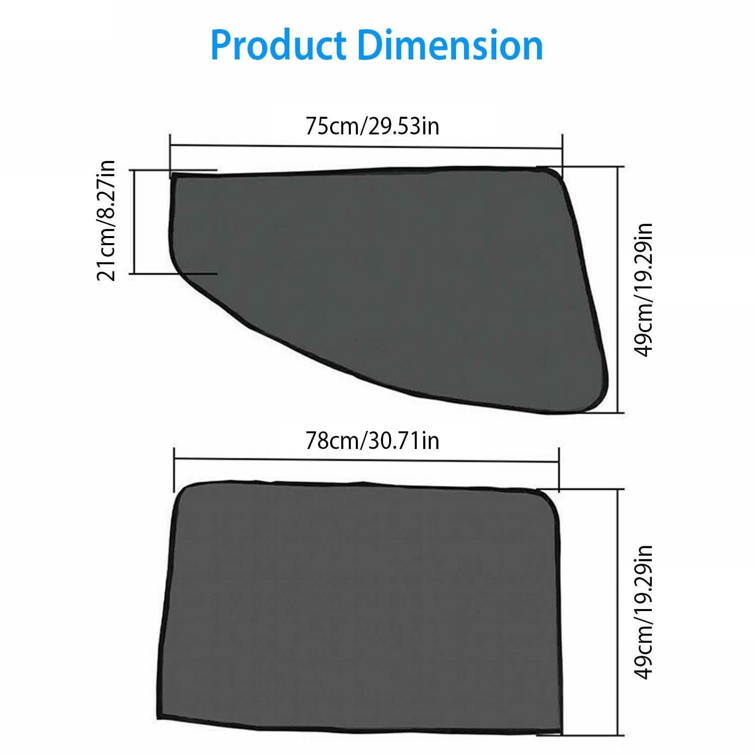 4-Piece: Front Rear Car Window Magnet Covers DailySale