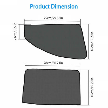 4-Piece: Front Rear Car Window Magnet Covers DailySale