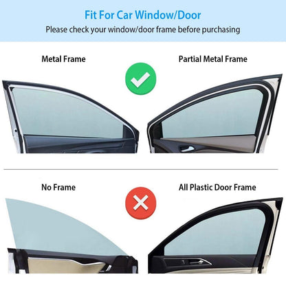 4-Piece: Front Rear Car Window Magnet Covers DailySale