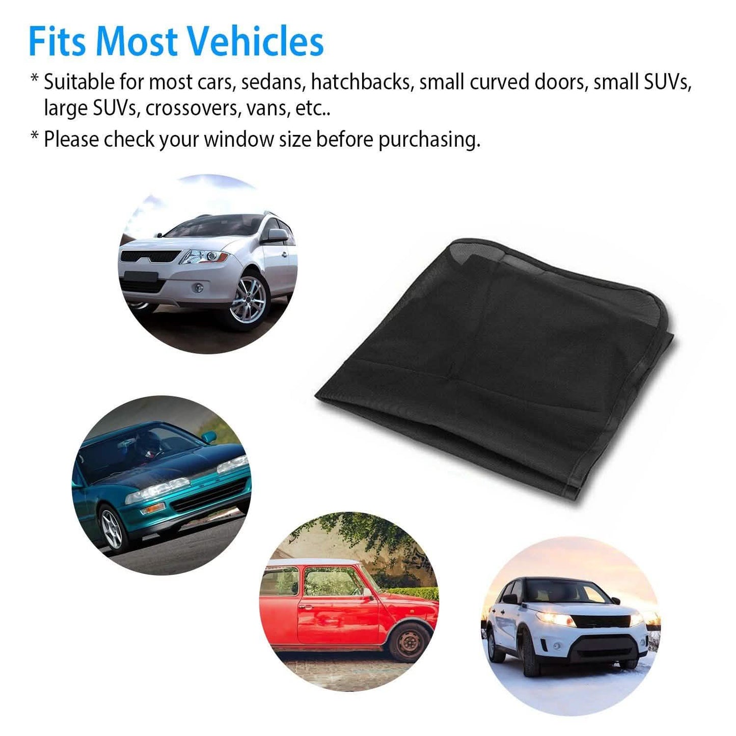4-Piece: Front Rear Car Window Magnet Covers DailySale