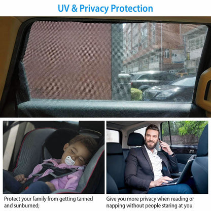 4-Piece: Front Rear Car Window Magnet Covers DailySale