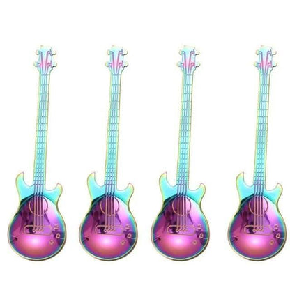 4-Piece: Guitar-Shaped Spoon Set DailySale
