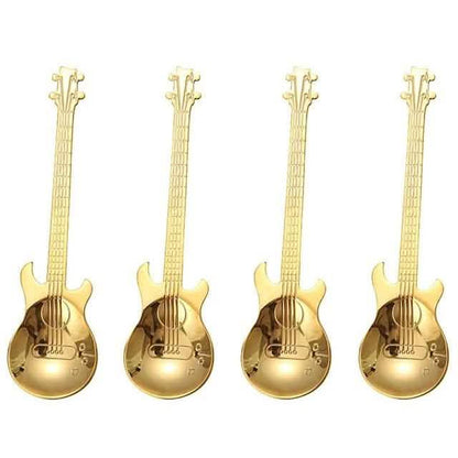 4-Piece: Guitar-Shaped Spoon Set DailySale