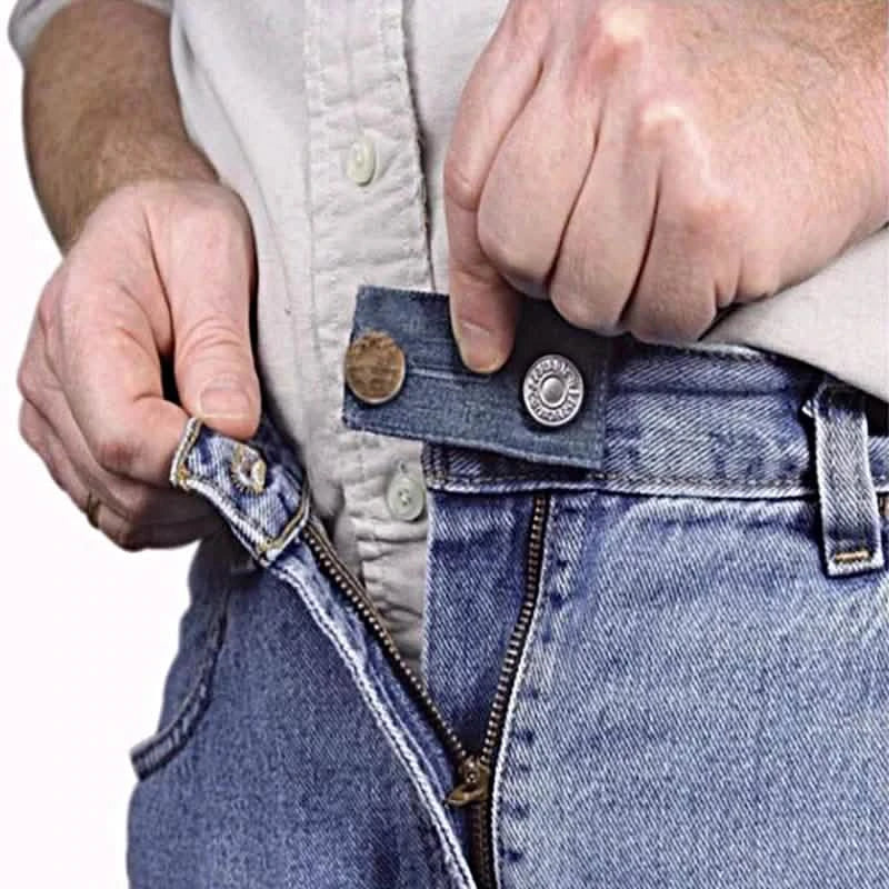 4-Piece: Jeans Elastic Waistband Button Extender Belt DailySale