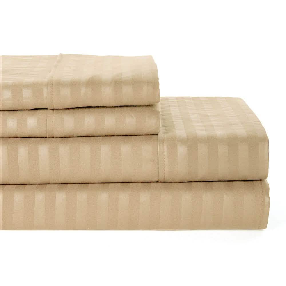4-Piece: Lux Decor Collection Stripe Sheet Set DailySale