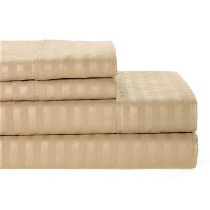 4-Piece: Lux Decor Collection Stripe Sheet Set DailySale