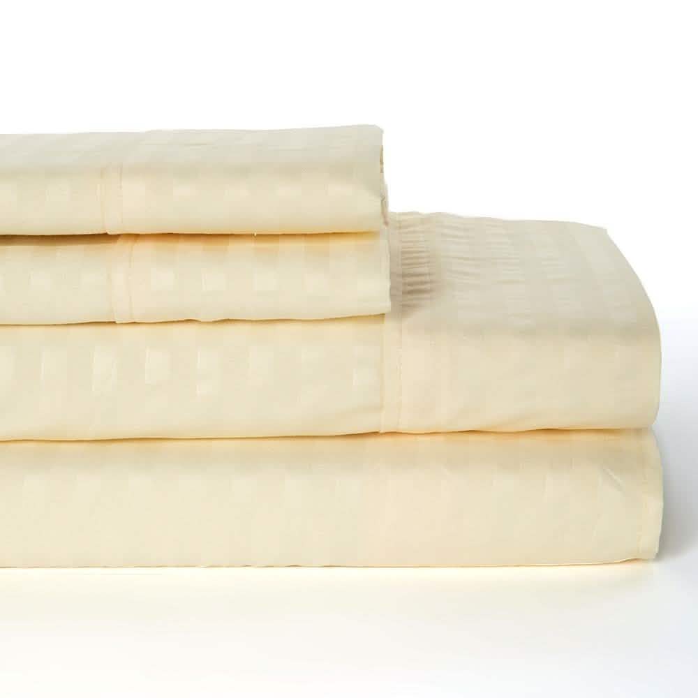 4-Piece: Lux Decor Collection Stripe Sheet Set DailySale