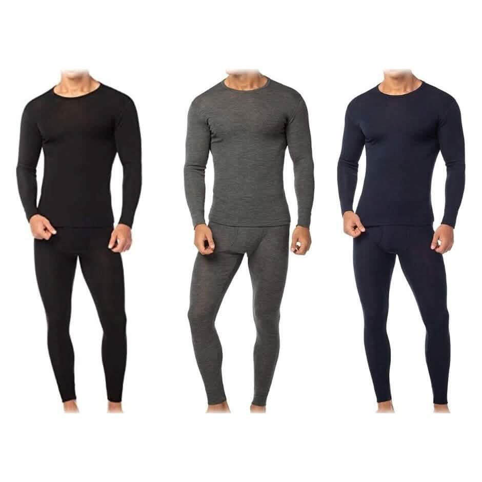 4-Piece: Men's Cotton Fleece Thermal Sets DailySale