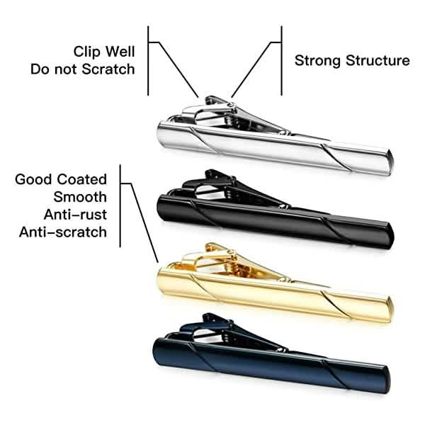 4-Piece: Men's Tie Clips DailySale