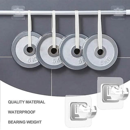 4-Piece: No Drill Curtain Rod Hook Holder DailySale