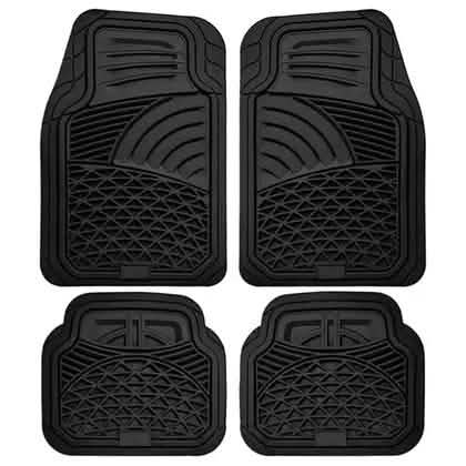 4-Piece: OxGord Universal Fit Heavy-Duty Rubber Car-Floor Mats Set DailySale