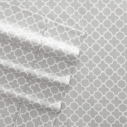 4-Piece: Quatrefoil Patterned Sheet Set DailySale