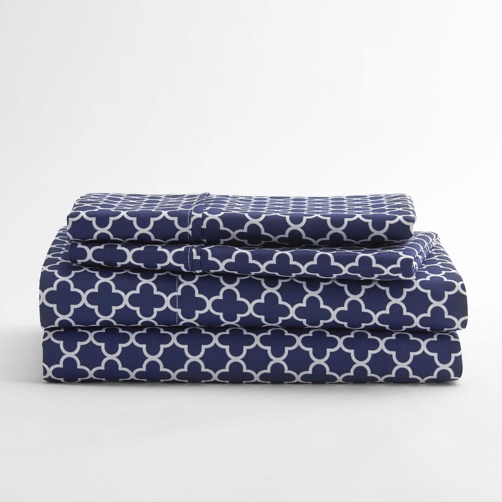 4-Piece: Quatrefoil Patterned Sheet Set DailySale