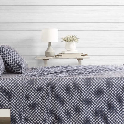 4-Piece: Quatrefoil Patterned Sheet Set DailySale