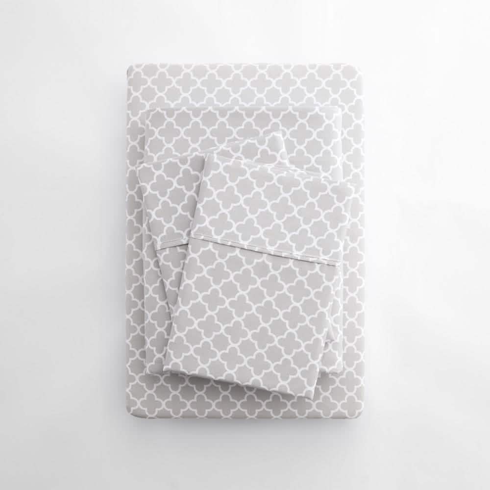4-Piece: Quatrefoil Patterned Sheet Set DailySale