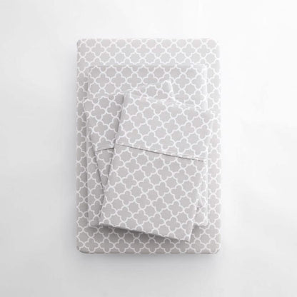 4-Piece: Quatrefoil Patterned Sheet Set DailySale
