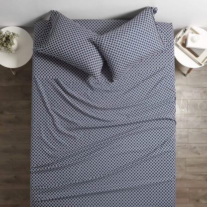 4-Piece: Quatrefoil Patterned Sheet Set DailySale