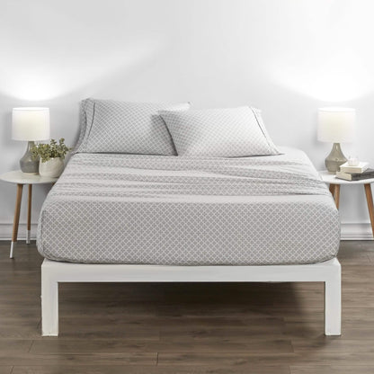 4-Piece: Quatrefoil Patterned Sheet Set DailySale